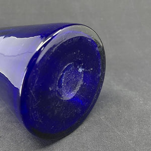 Blåt hyacintglas fra Fyens Glasværk