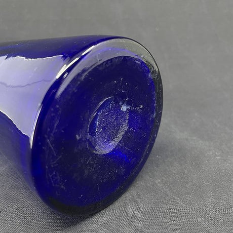 Blåt hyacintglas fra Fyens Glasværk