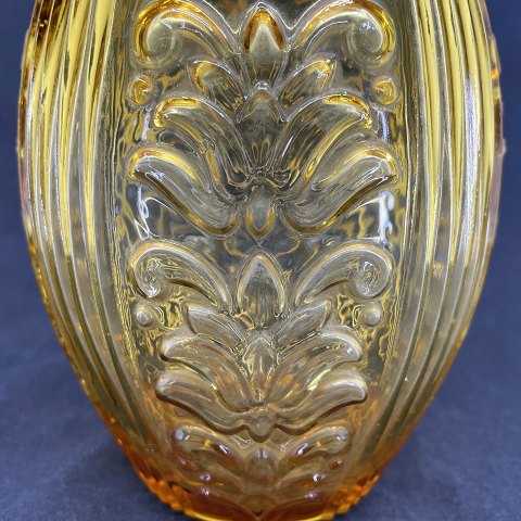 Golden yellow glass vase from Holmegaard
