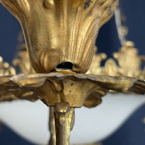 Beautiful gilded French chandelier