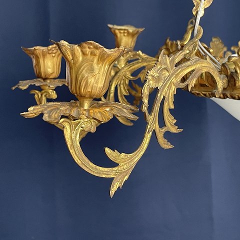 Beautiful gilded French chandelier