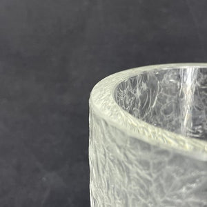 Ice flower vase in clear glass