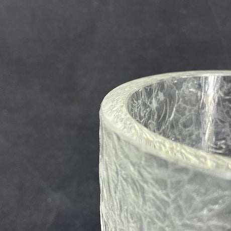Ice flower vase in clear glass