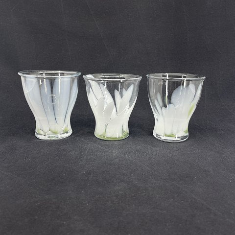 6 Snow drop glasses by Per Lütken
