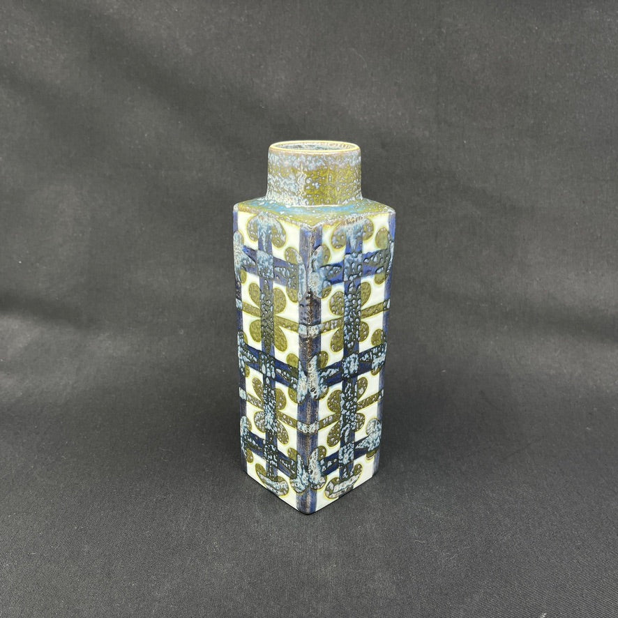 Sjælden grøn Royal Copenhagen Baca vase