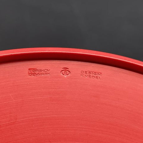 Red Kristian Vedel melamine low bowl