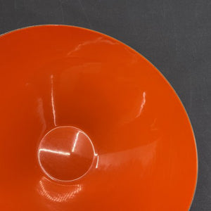 Rød Krenitskål fra 1950'erne, 25 cm.