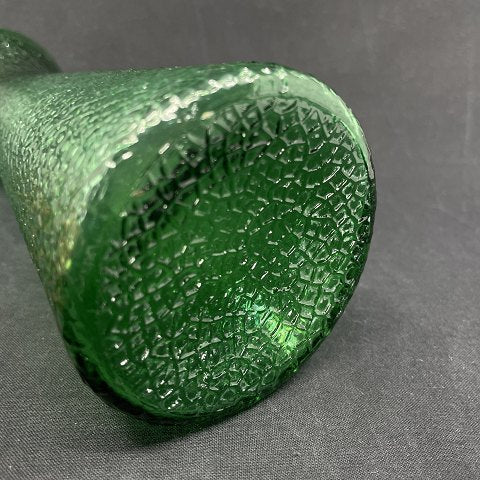 Græsgrønt hyacintglas fra Fyens Glasværk, model fra 1924