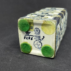 Royal Copenhagen baca fajance vase, grøn