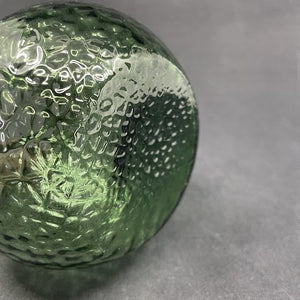 Mosgrønt hyacintglas fra Fyens Glasværk