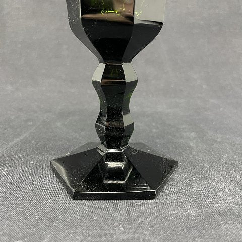 A set of dark green Lalaing white wine glass
