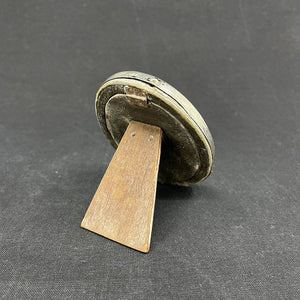 Oval sølvramme