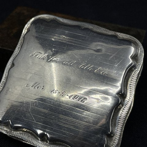 Dutch silver box from 1872