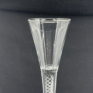 Tall shot glass with twisted stem