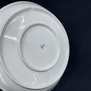 Musselmalet Riflet rundt fad fra 1780-1800