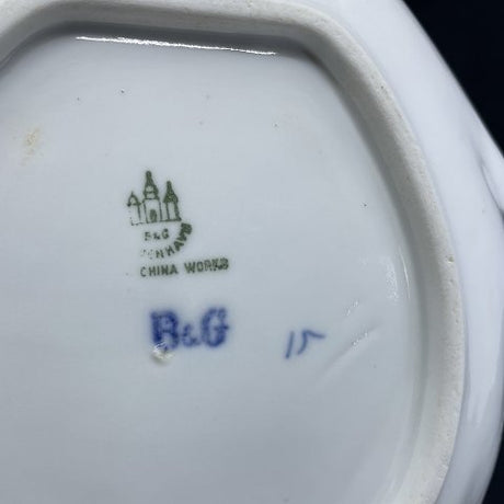 Bing & Grøndahl Blåmalet bladfad