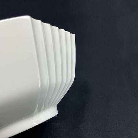 White angular bowl from Royal Copenhagen