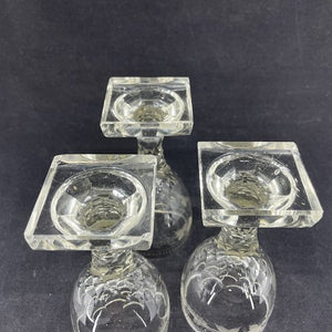 3 fint slebne glas fra 1850'erne