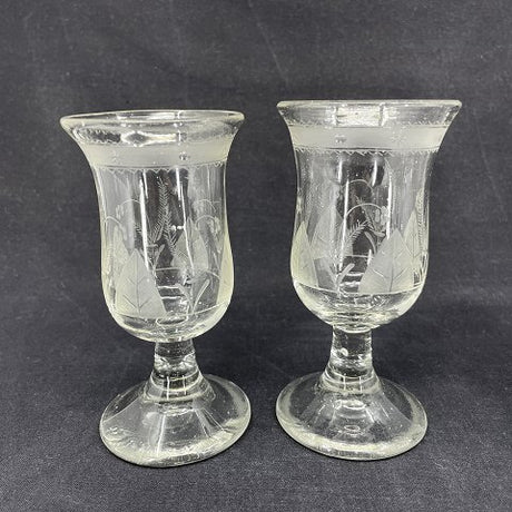 Six fine glasses from the 19th century
