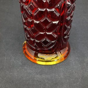 Rare pressed glass vase from Fyens Glasværk