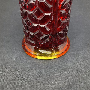 Rare pressed glass vase from Fyens Glasværk