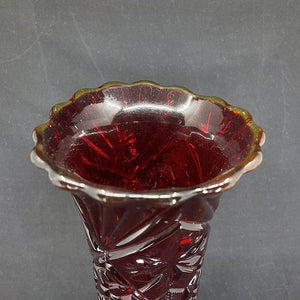 Rare pressed glass vase from Fyens Glasværk
