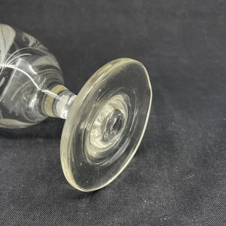 Nice flower-cut glass from the middle of the 1800s