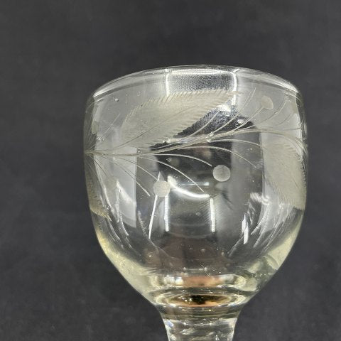 Holmegaard wine glass No. 1 with grinding