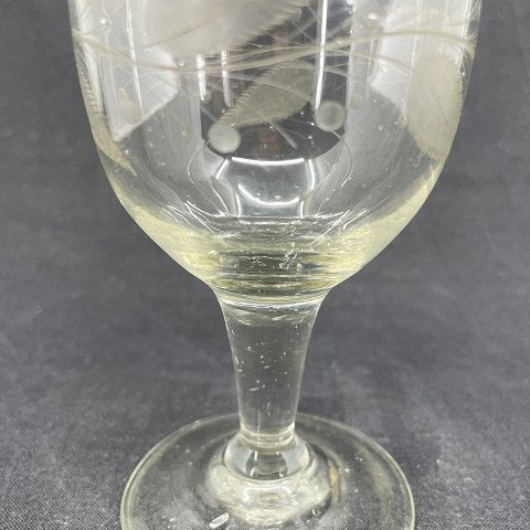 Holmegaard wine glass No. 1 with grinding