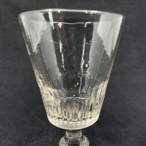 Blown Wellington wine glass from the 19th century
