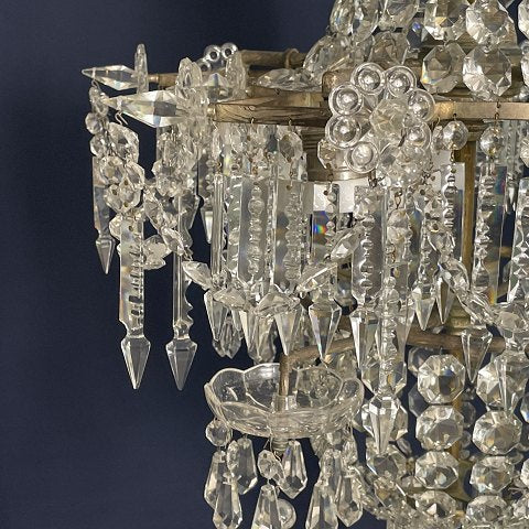 Unusually detailed prism chandelier