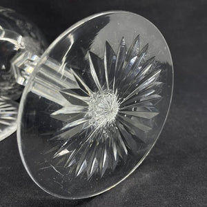 A pair of crystal goblets