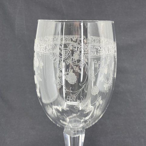 A pair of crystal goblets