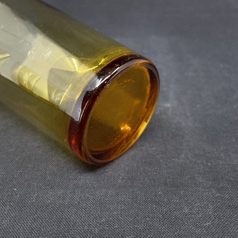 Ravfarvet sodavandsglas fra Holmegaard