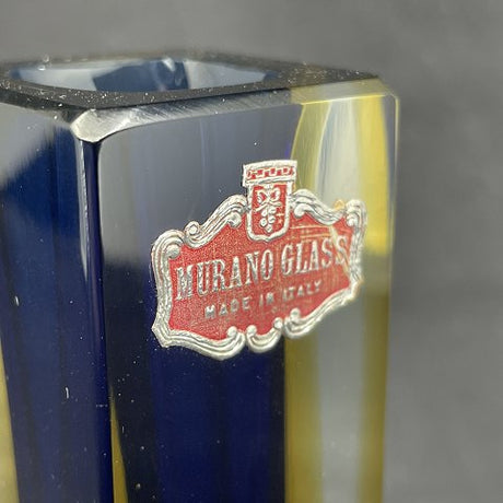 Murano, blue sommerso vase