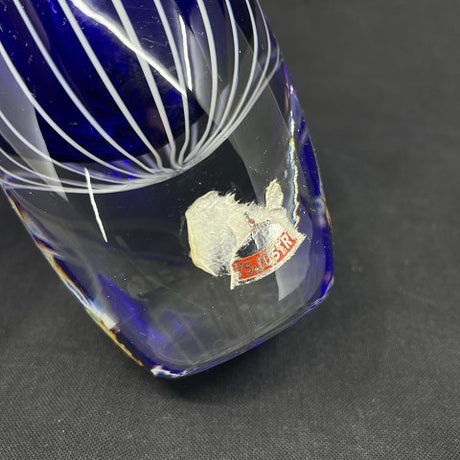Zebra vase by Vicke Lindstrand