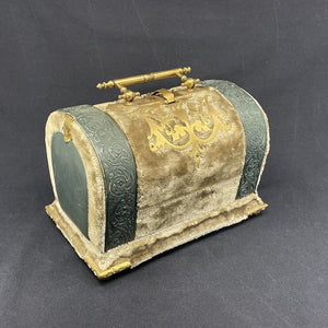 Antikt necessaire i velour