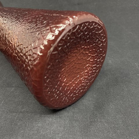 Rødt hyacintglas fra Fyens Glasværk, model fra 1924