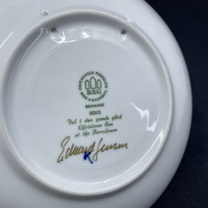 Bing & Grøndahl juleplatte 1985 med signatur