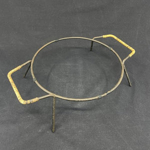Blue Krenit pot from the 1950s with holder