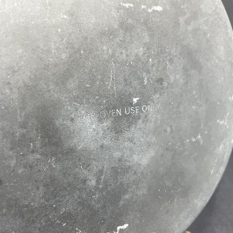 Blå Krenit gryde fra 1950'erne med holder