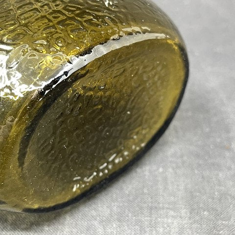 Golden brown hyacinth glass from Fyens Glasværk