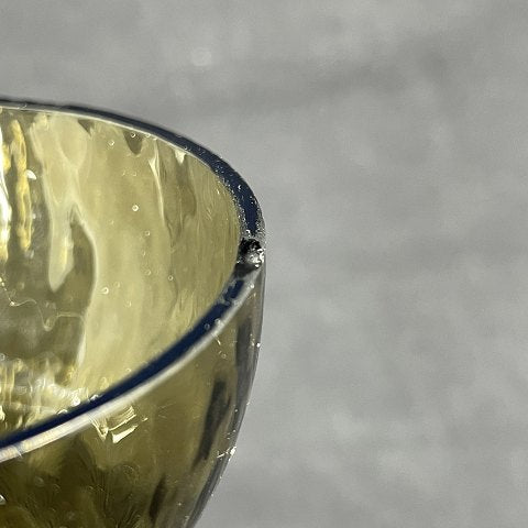 Golden brown hyacinth glass from Fyens Glasværk