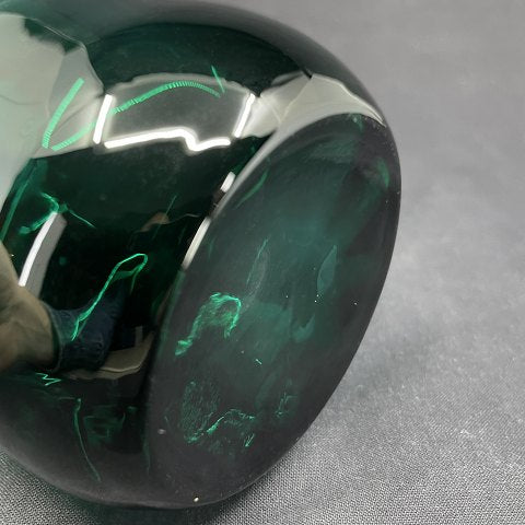 Smaragdgrønt hyacintglas fra Holmegaard Glasværk
