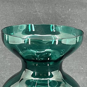 Smaragdgrønt hyacintglas fra Holmegaard Glasværk