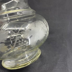 Finely decorated fish glass