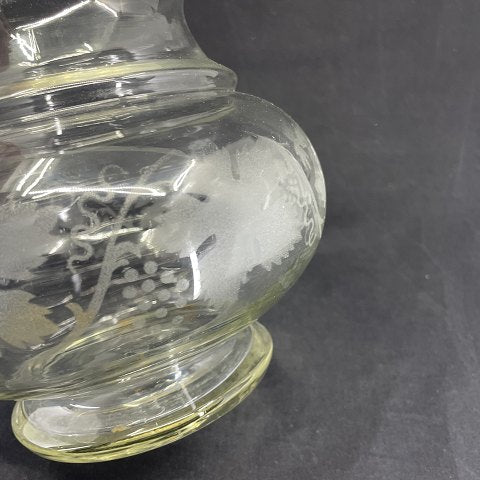 Finely decorated fish glass