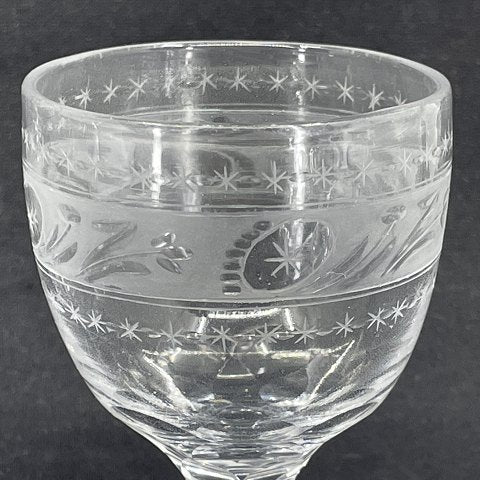 Set of 6 English antique wine glasses