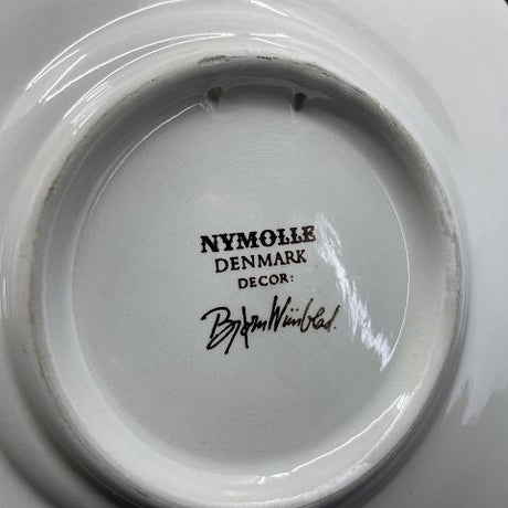 Round brown Bjørn Wiinblad plate