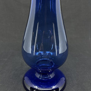 Koboltblåt hyacintglas fra 1800 tallets midte